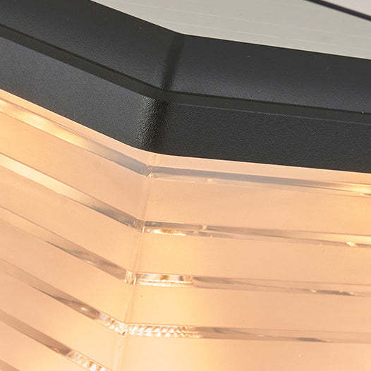 Minimalist Square Cylinder Solar LED Outdoor Light
