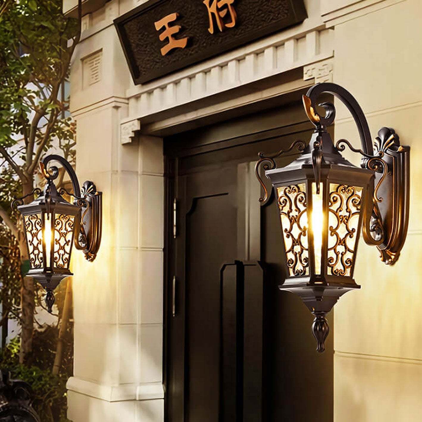 European Palace Outdoor Waterproof Sconce