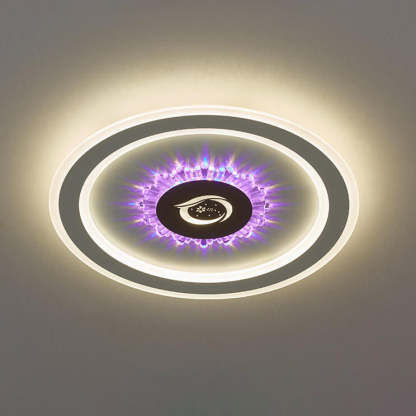 Round Acrylic LED Flush Mount Light