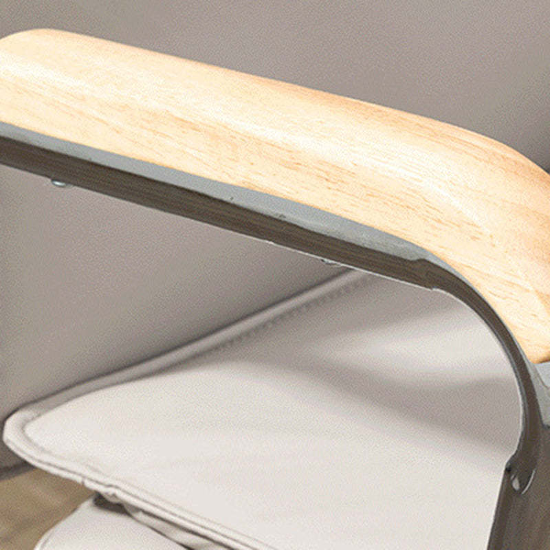 Minimalist PU Leather Steel Desk Chair