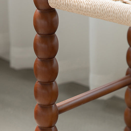 Vintage Gourd Wood Rope Stool