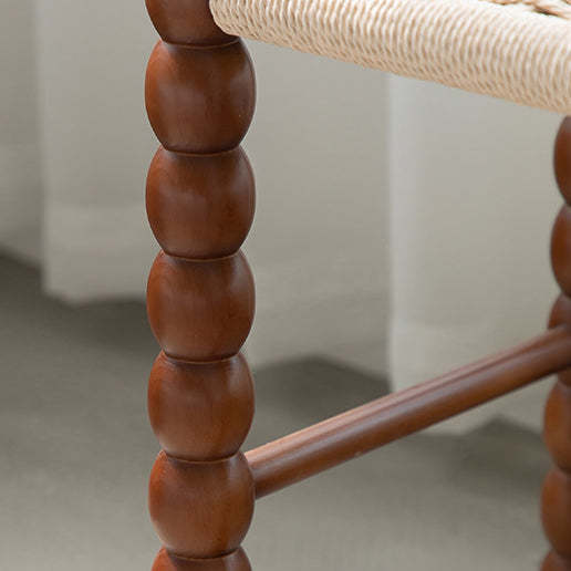 Vintage Gourd Wood Rope Stool