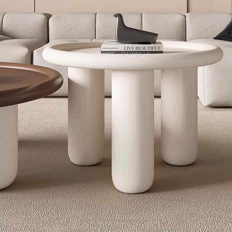 Nordic Tray Top Wood 3-Leg Coffee Table — Brown