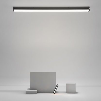 24'' 30'' Rectangular LED Modern Flush Mount Lighting White Black Ceiling Lights-Lighom