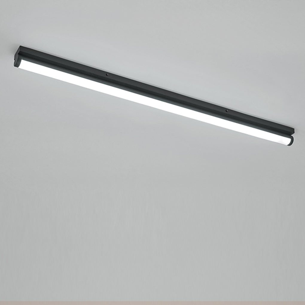 24'' 30'' Rectangular LED Modern Flush Mount Lighting White Black Ceiling Lights-Lighom