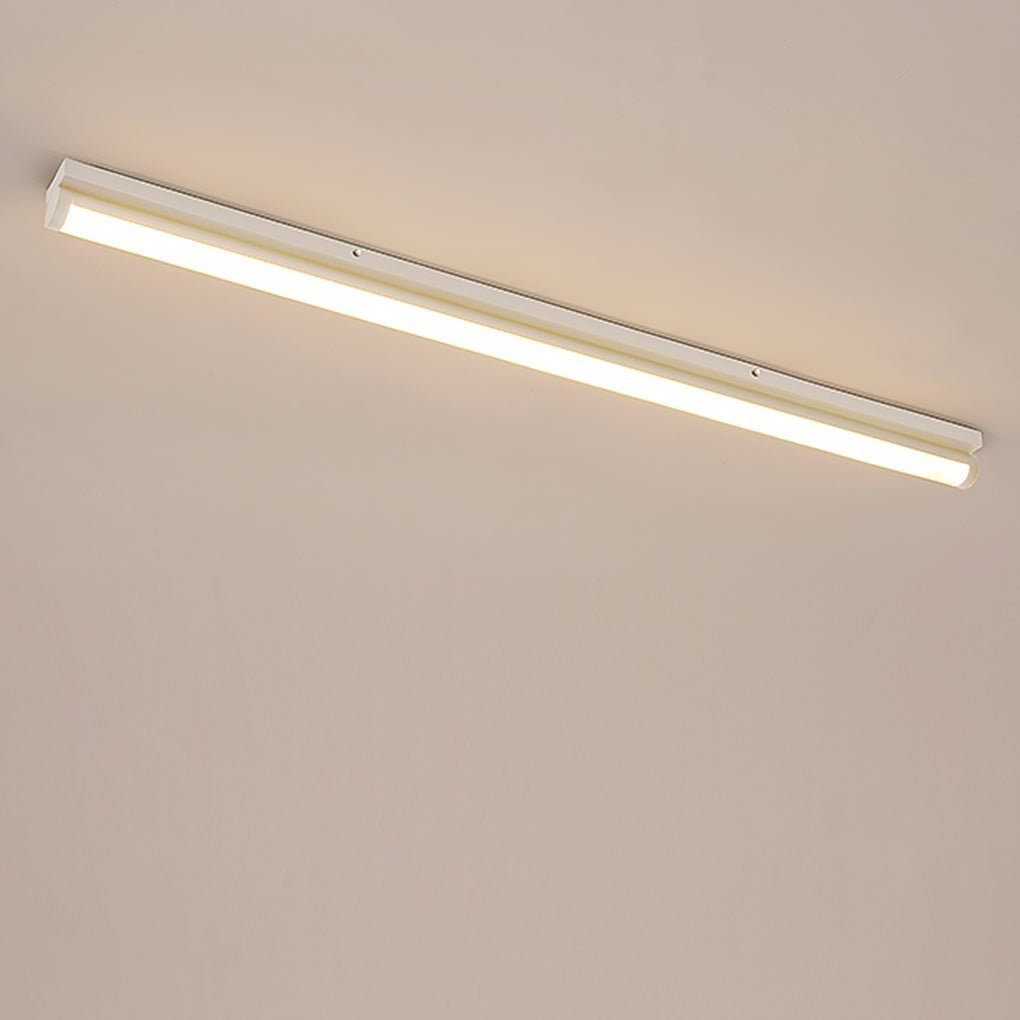 24'' 30'' Rectangular LED Modern Flush Mount Lighting White Black Ceiling Lights-Lighom