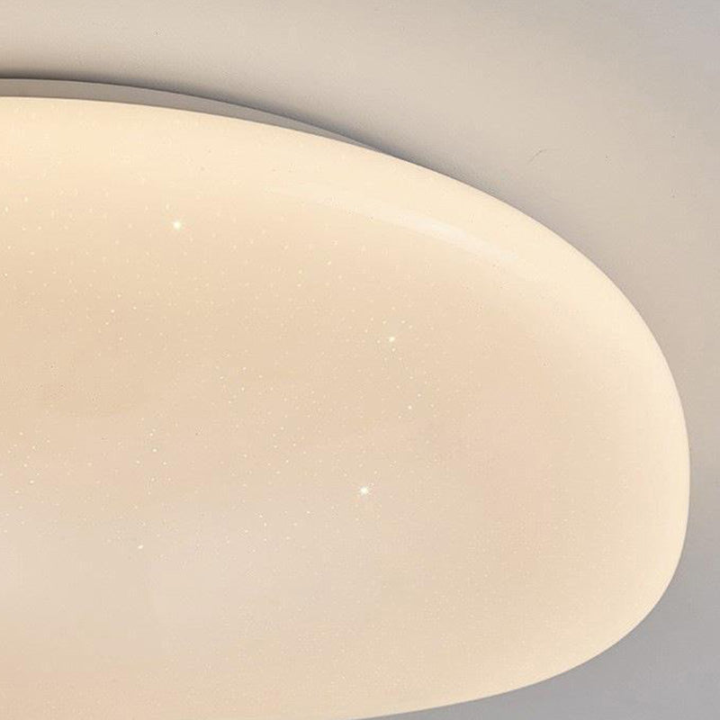 Minimalist Pebble Acrylic LED Flush Mount Light