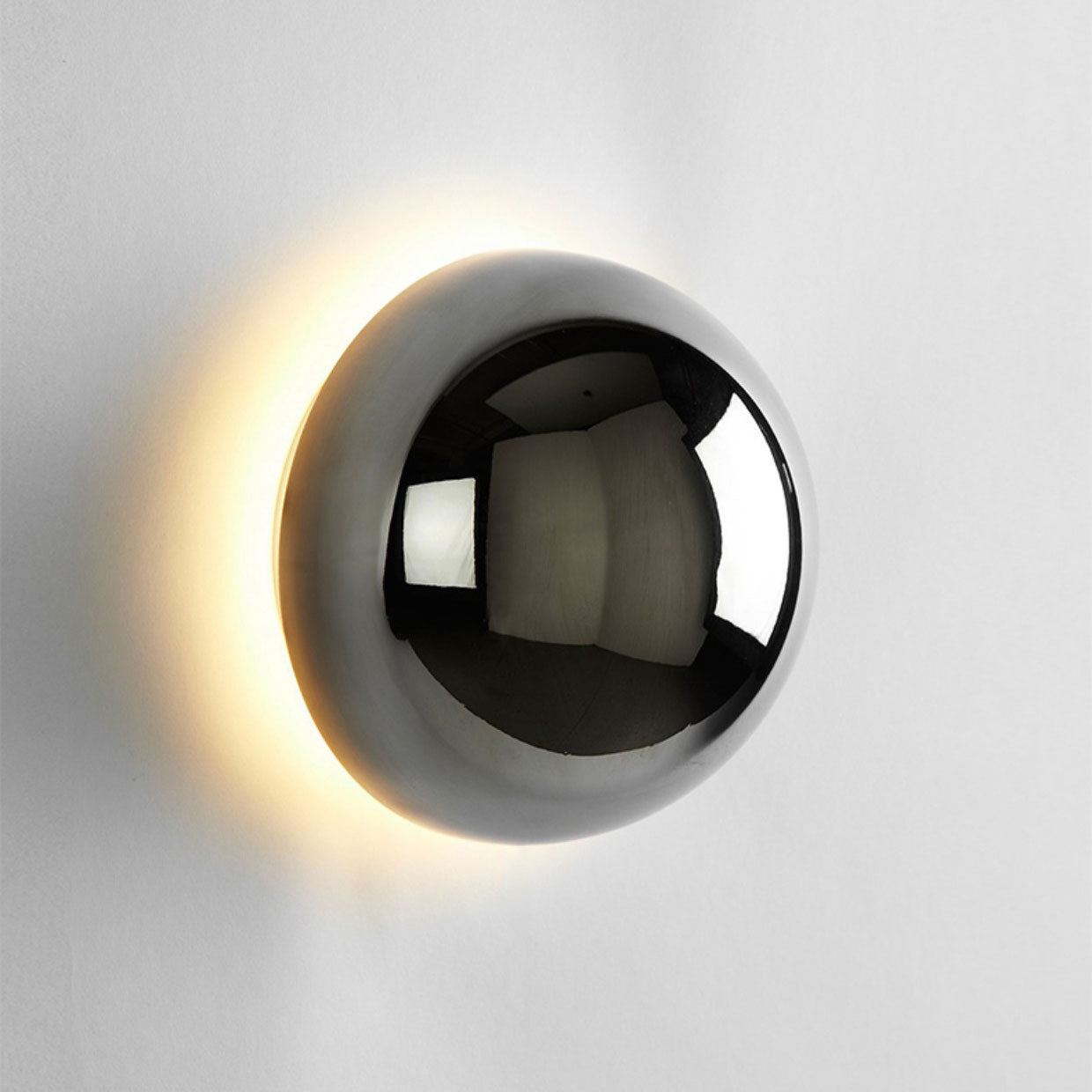 Modern Meteorite Semicircle Metal LED Sconce