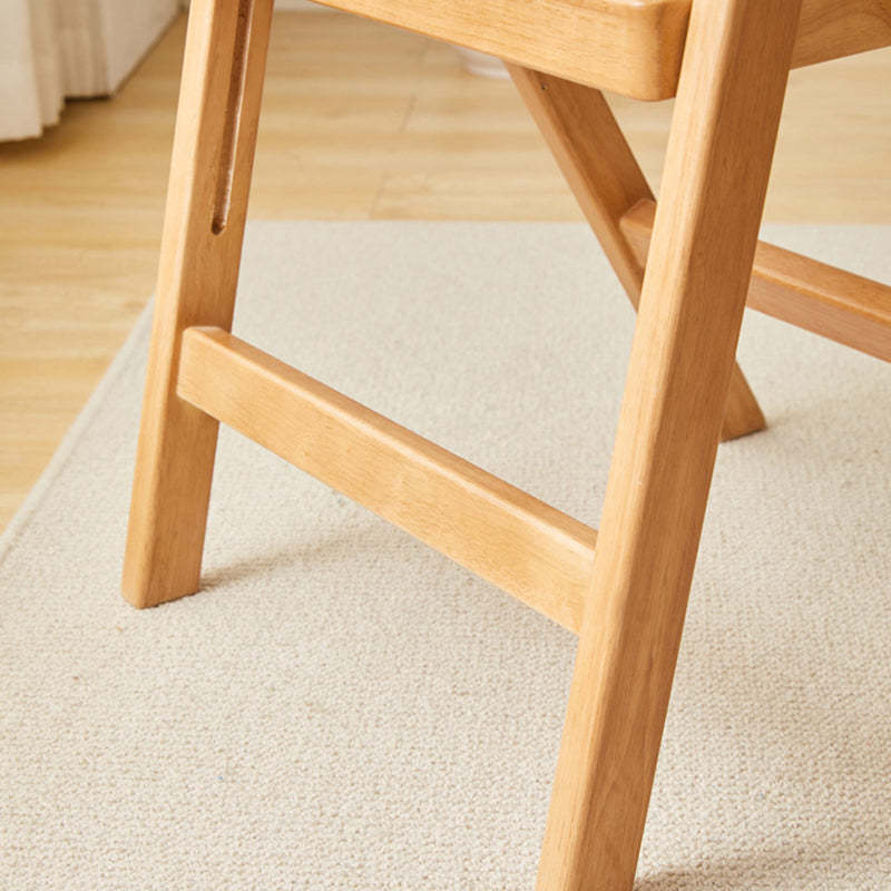 Vintage Rattan Rubberwood Dining Chair — B - Upgraded / Walnut Color