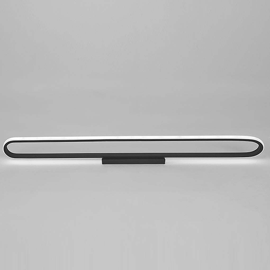 24" Rectangle LED Black Flush Mount Light