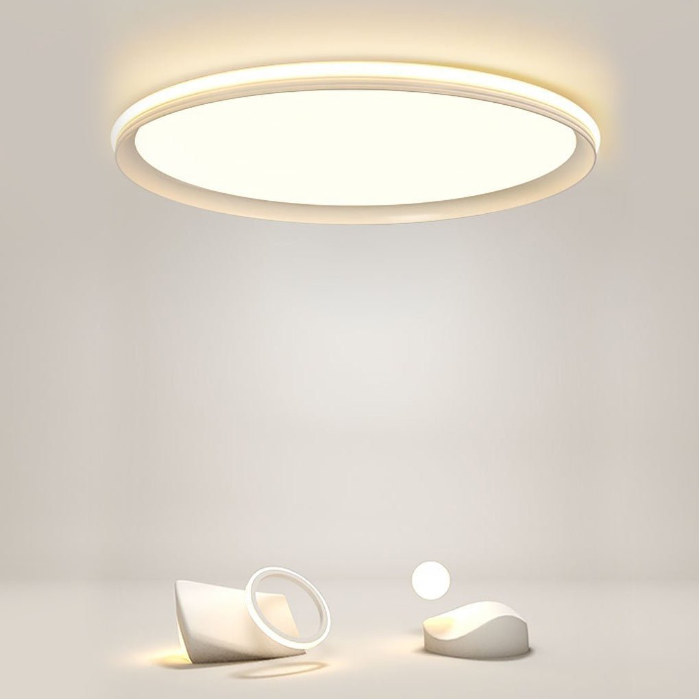 24" Round Ultra-Thin Modern Dimmable LED Flush Mount Light