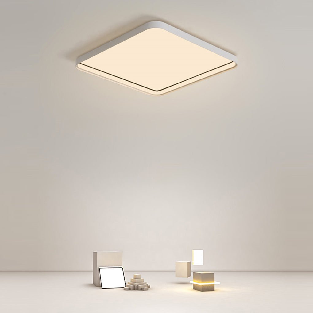 24" Modern Dimmable Edge Flush Mount Ceiling Light