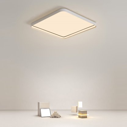 24" Modern Dimmable Edge Flush Mount Ceiling Light