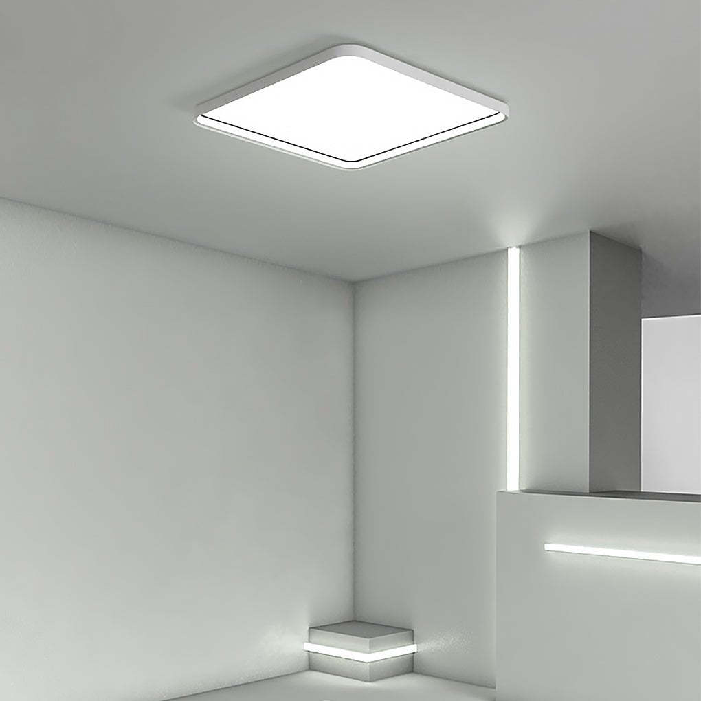 24" Modern Dimmable Edge Flush Mount Ceiling Light