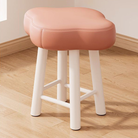 Nordic Lambswool Tech Fabric Wood Cloud Stool
