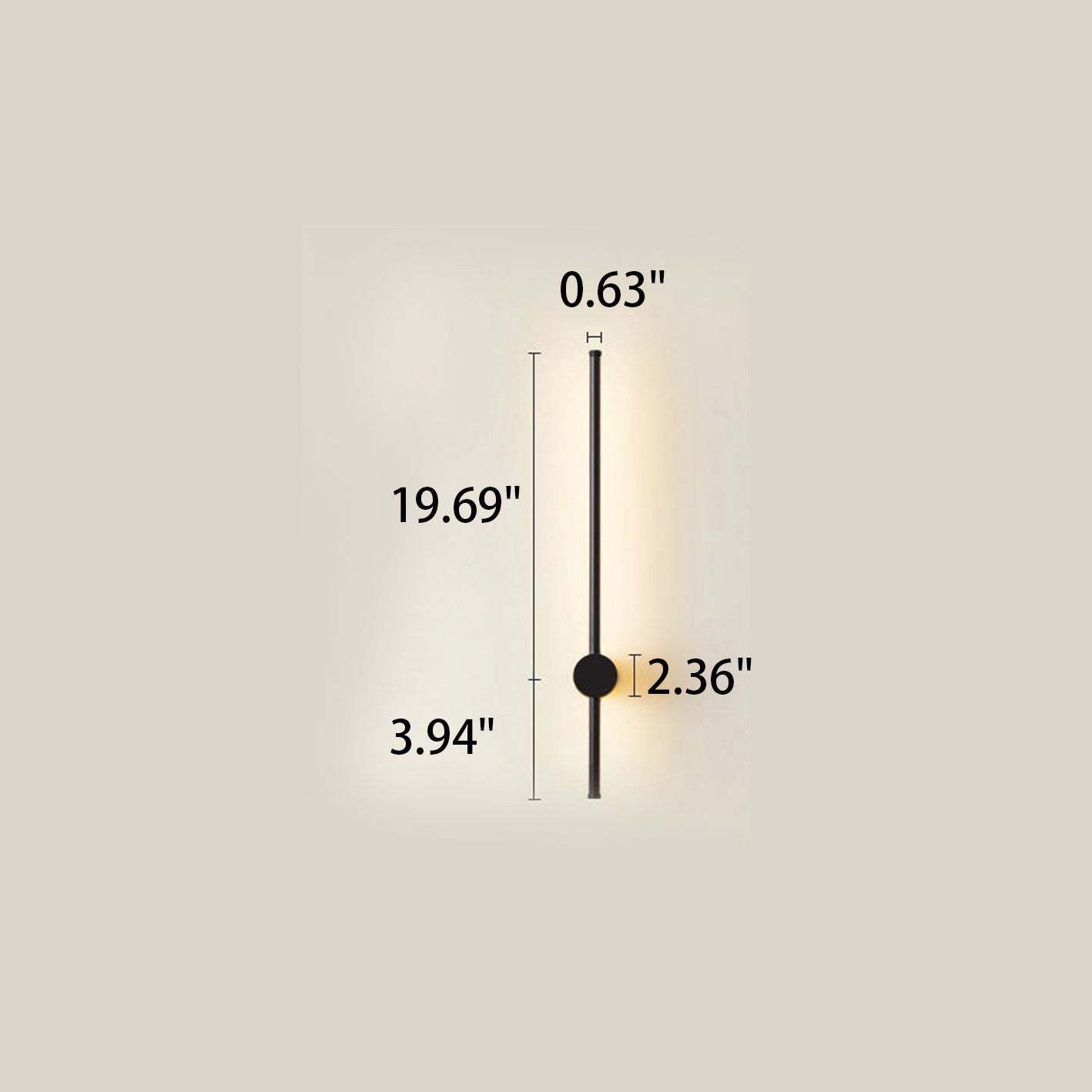 Minimalist Strip Aluminum LED Sconce