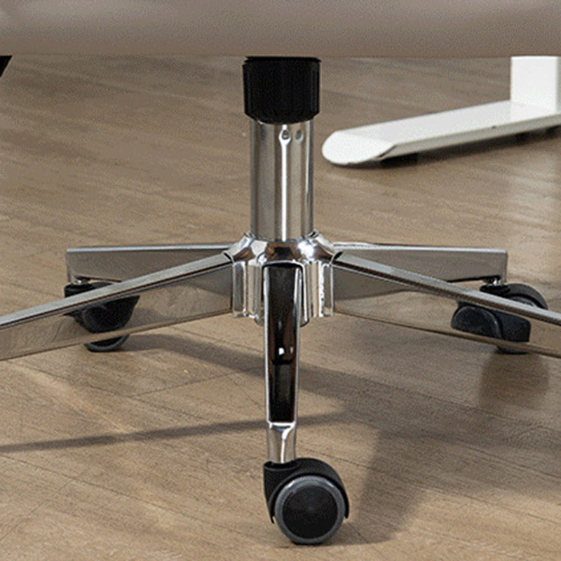 Minimalist PU Leather Steel Desk Chair