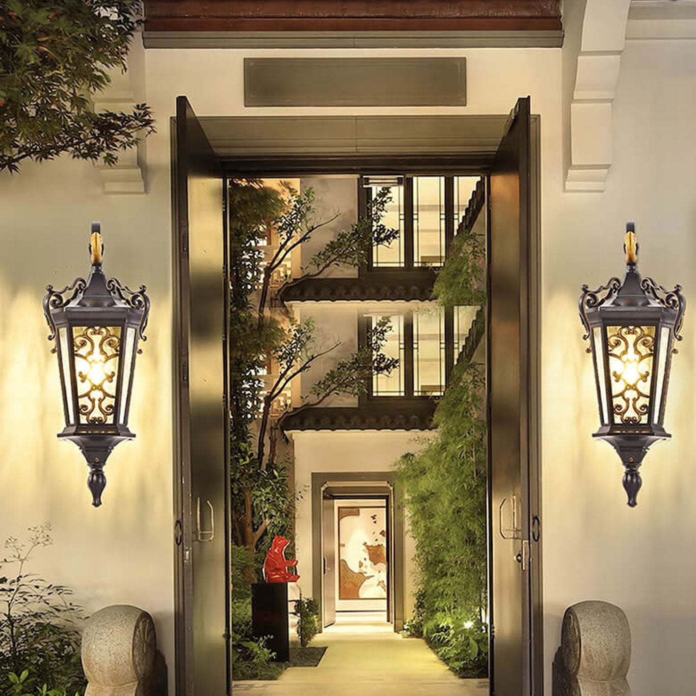European Palace Outdoor Waterproof Sconce