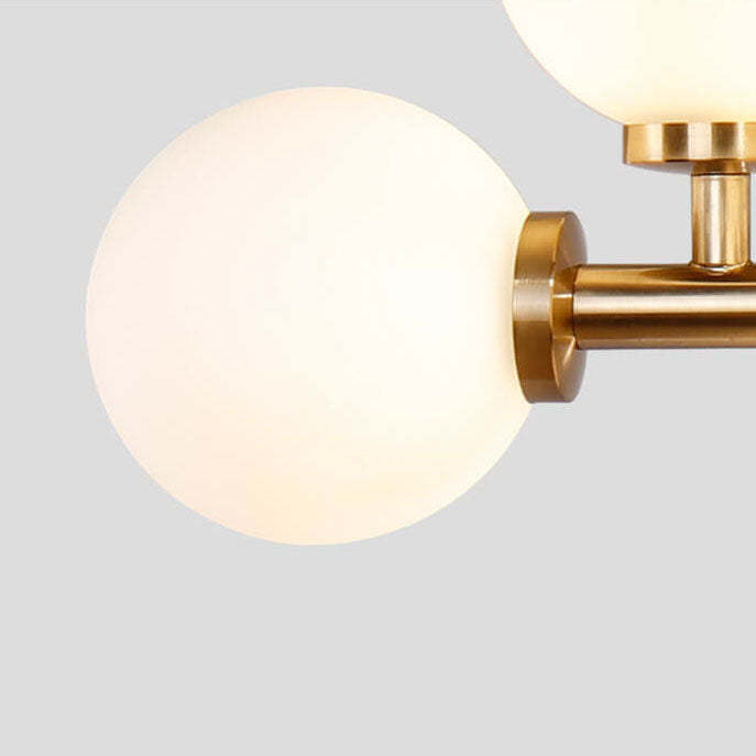 Nordic Magic Bean Glass Ball Island Chandelier