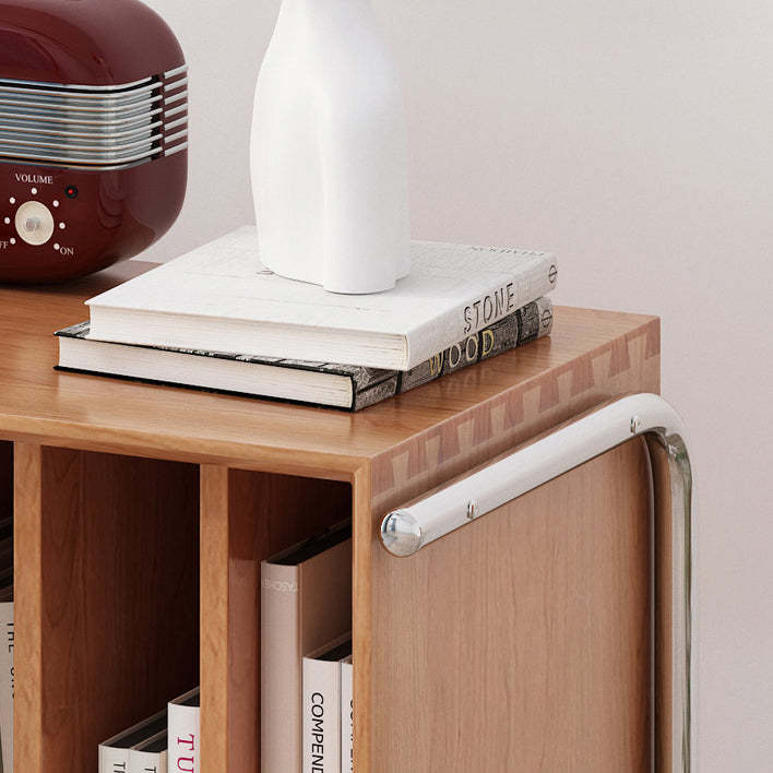Nordic Wood Steel 2-Tier End Table