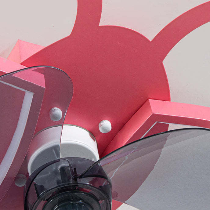 Nordic Silicone Butterfly LED Flush Mount Ceiling Fan Light
