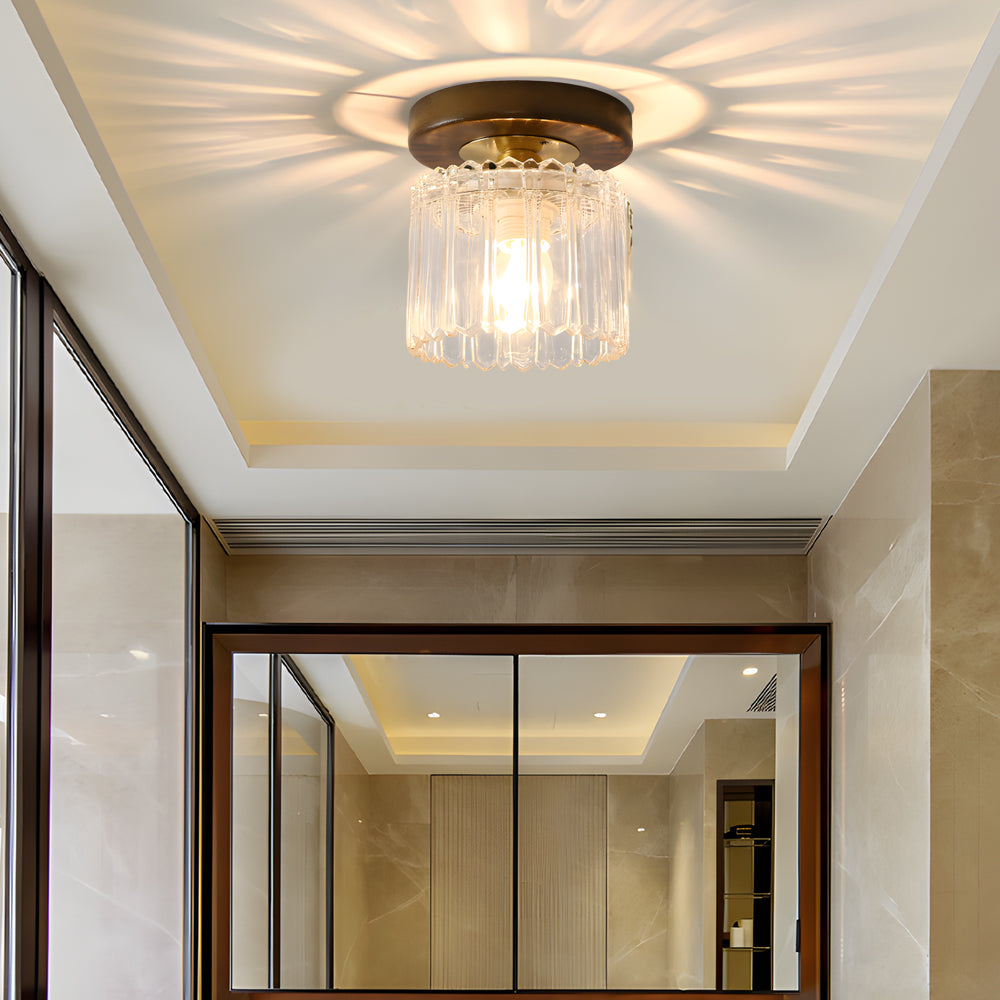 Square Iron Frame American Country Ceiling Light - 01B