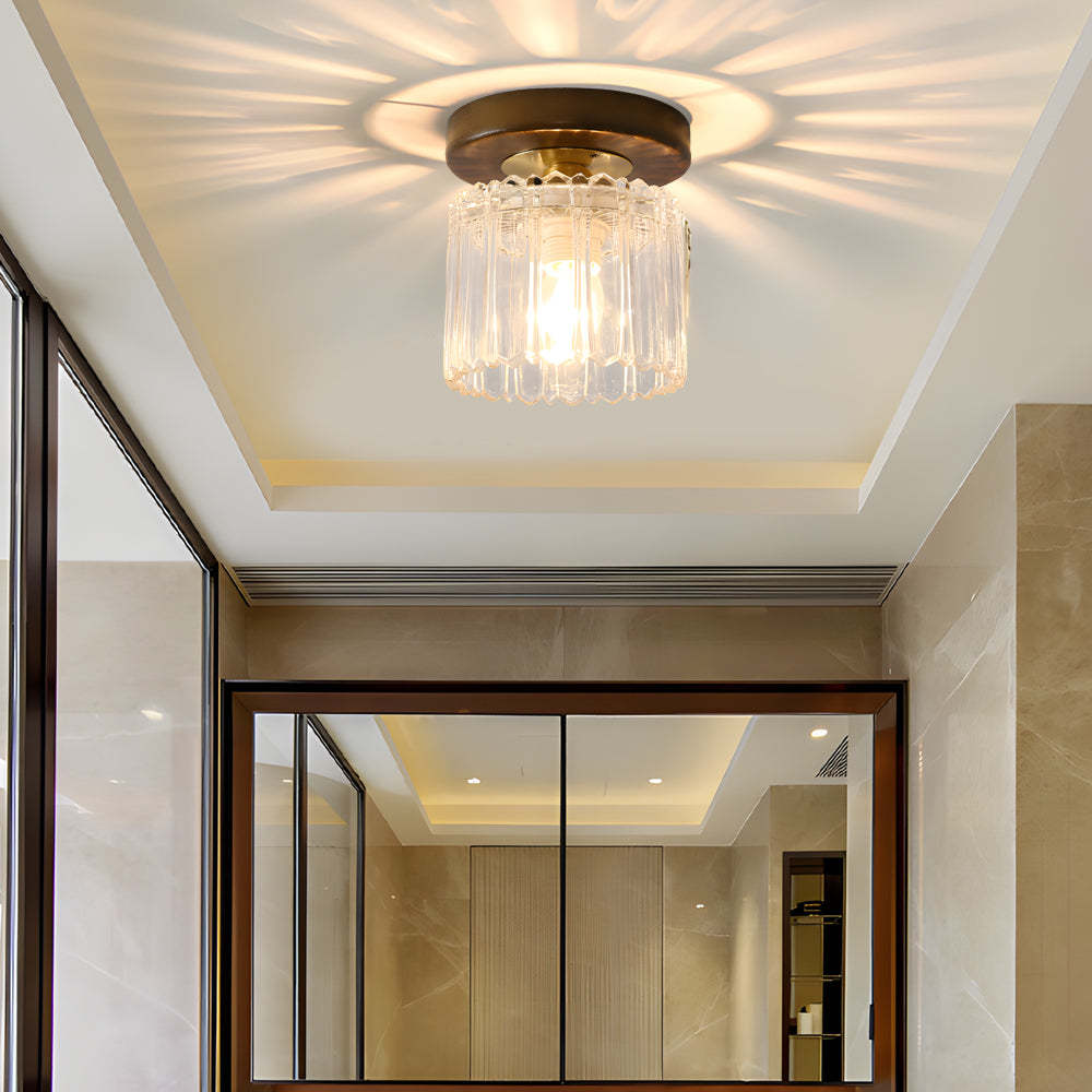Square Iron Frame American Country Ceiling Light - 01B