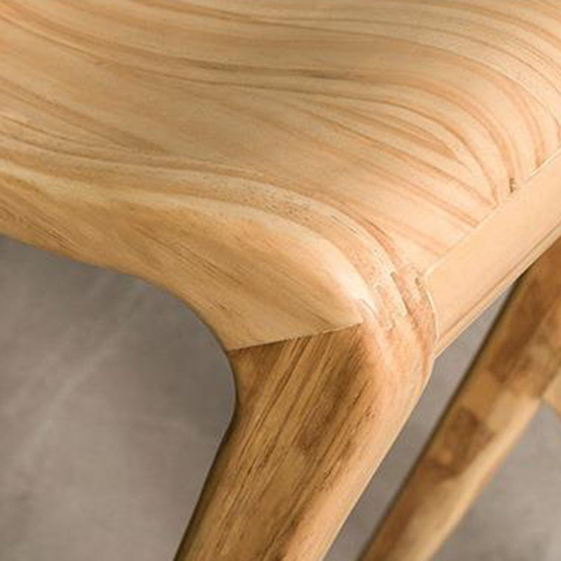Japanese Curved Ash Wood Bar Stool