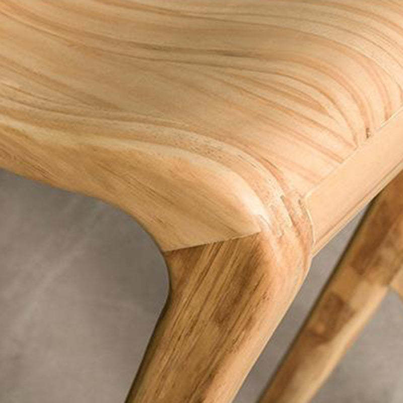 Japanese Curved Ash Wood Bar Stool