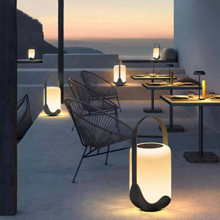 Modern Solar Iron Rechargeable Landscape Light