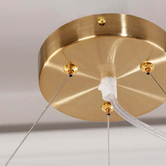 Nordic Magic Bean Glass Ball Island Chandelier