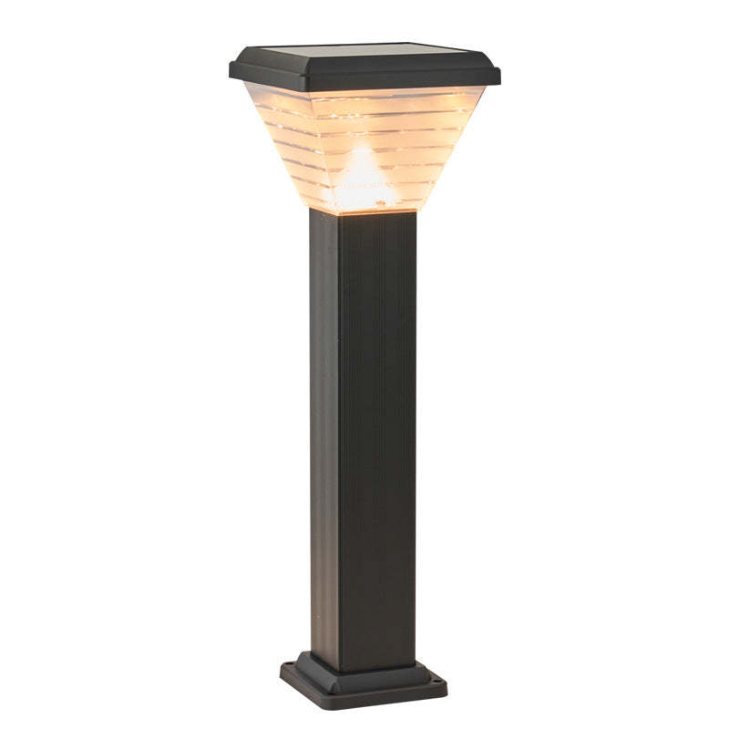 Minimalist Square Cylinder Solar LED Outdoor Light