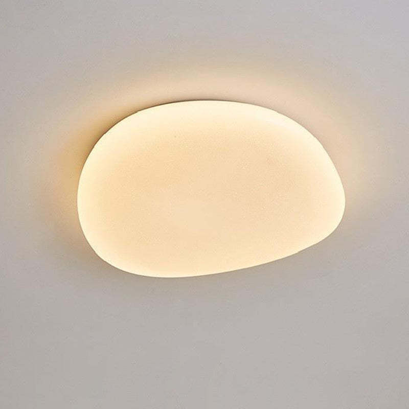 Minimalist Pebble Acrylic LED Flush Mount Light