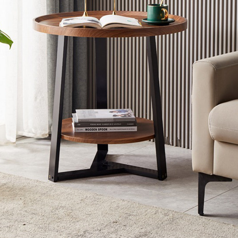 Nordic Round Iron 2-Tier Coffee Table