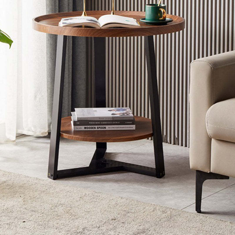 Nordic Round Iron 2-Tier Coffee Table