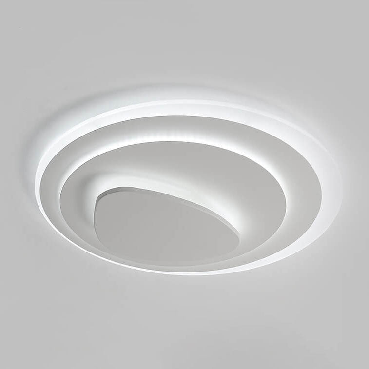 Nordic Geometric Wrought Iron Flush Ceiling Light