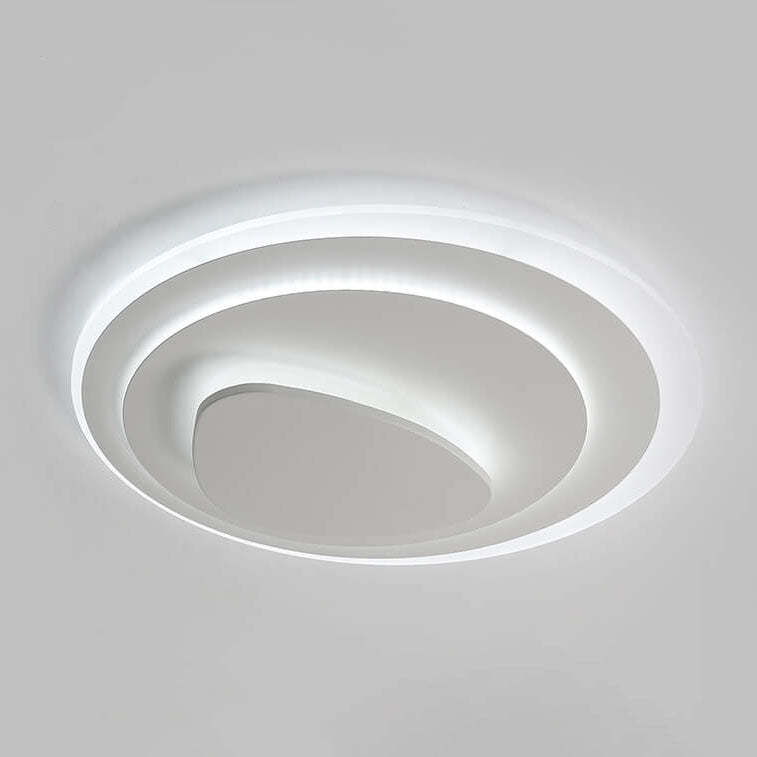 Nordic Geometric Wrought Iron Flush Ceiling Light