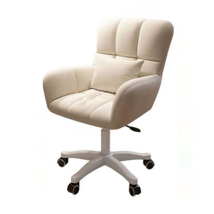 Nordic Velvet Swivel Height-Adjustable Desk Chair