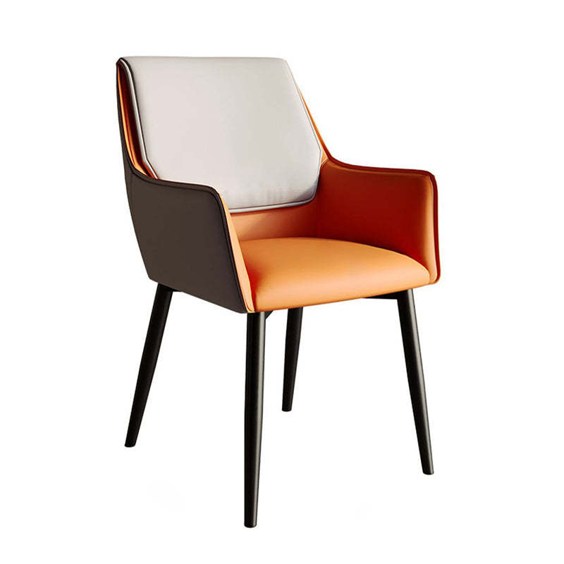 Modern Microfiber Leather Tapered Dining Chair