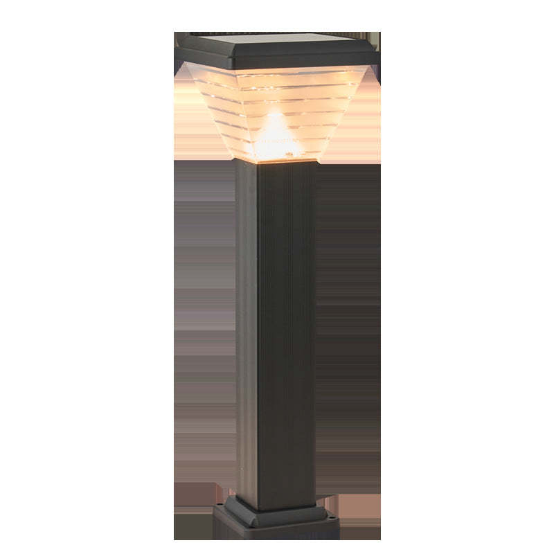 Minimalist Square Cylinder Solar LED Outdoor Light