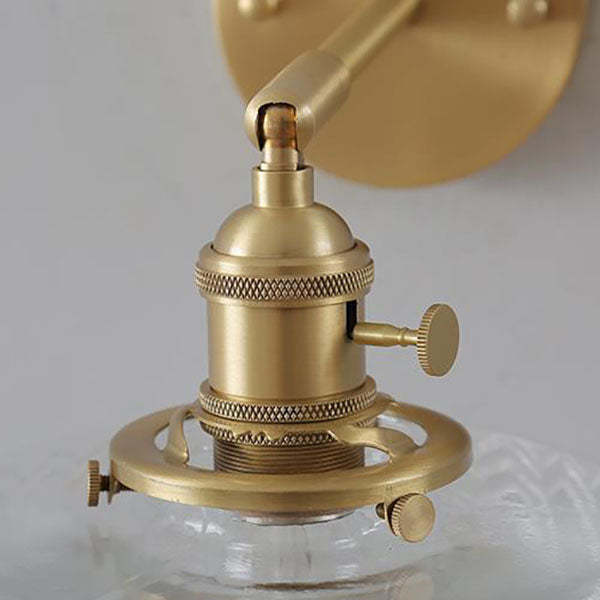 Nordic Minimalist Brass Cylinder Sconce