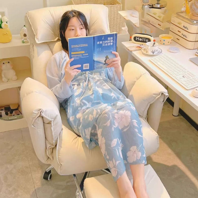 Modern Fabric Steel Adjustable Recliner With Footrest