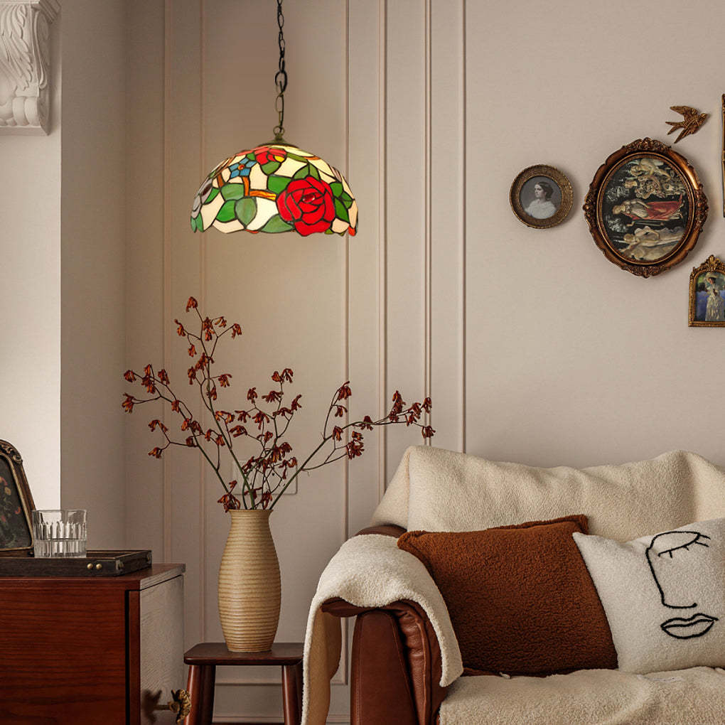Handmade Baroque Colorful Glass European Chandelier