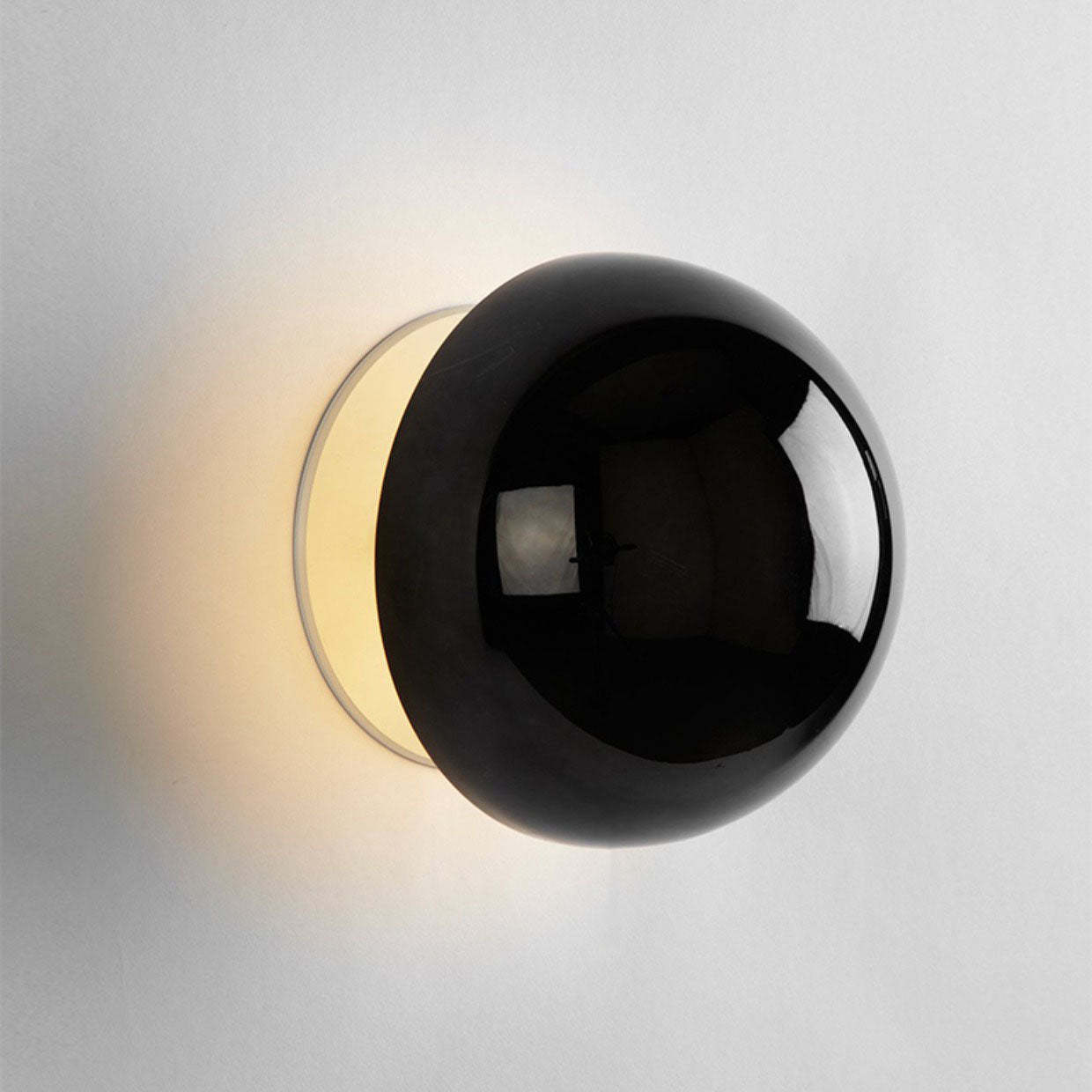 Modern Meteorite Semicircle Metal LED Sconce