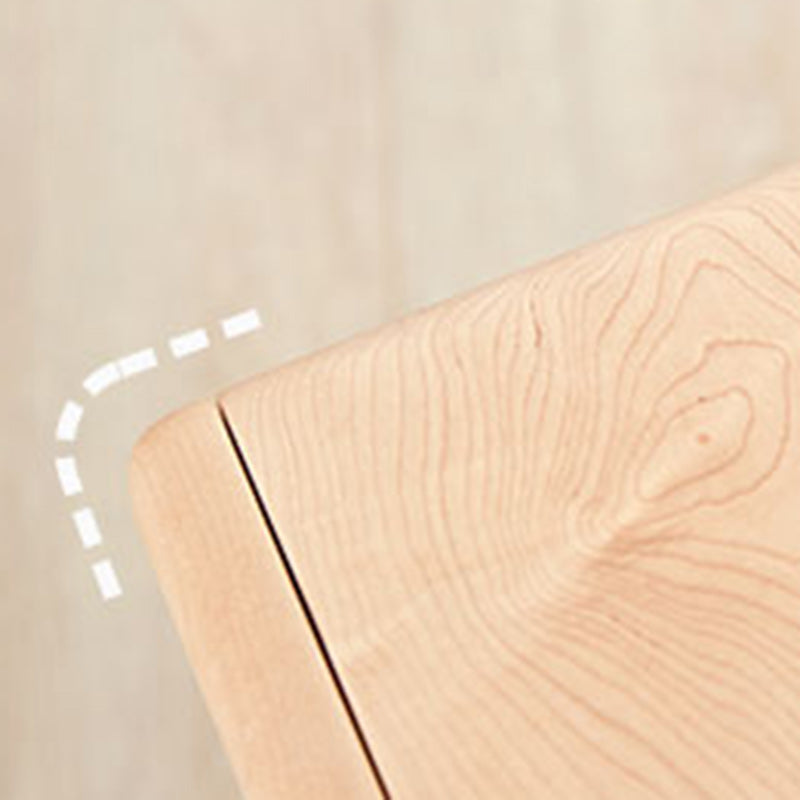 Nordic Maple Wood Knob 2-Drawer Nightstand