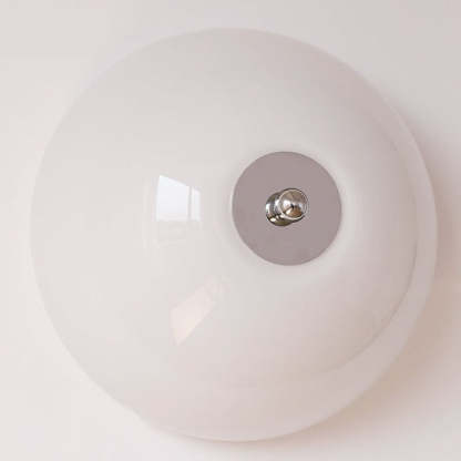 Nordic Iron Round Glass 4-Light Flush Ceiling Light