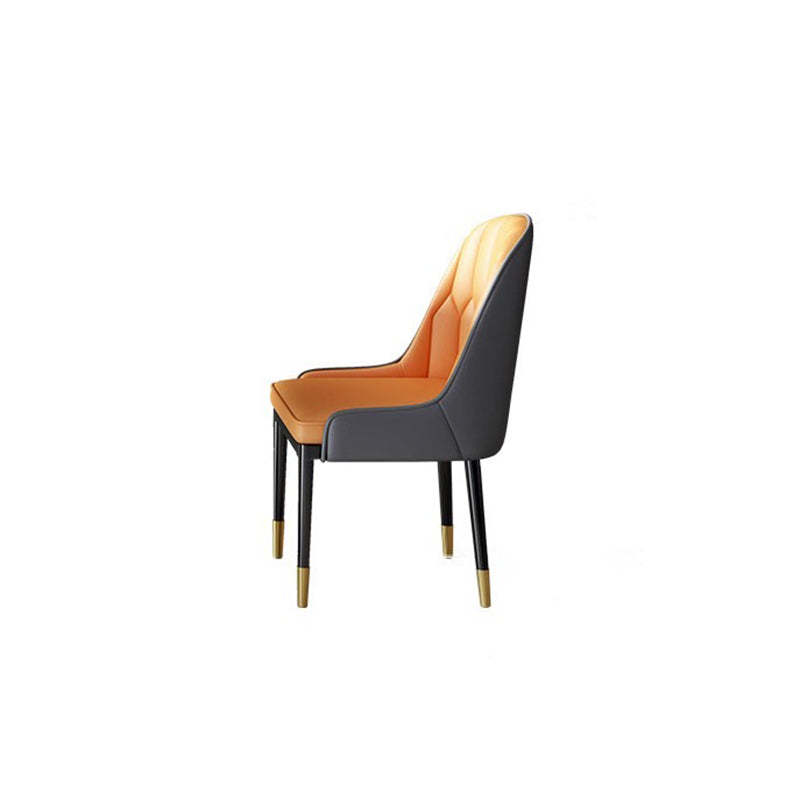 Nordic Elliptical Slab Wood Glass Dining Table