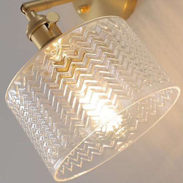 Nordic Minimalist Brass Cylinder Sconce