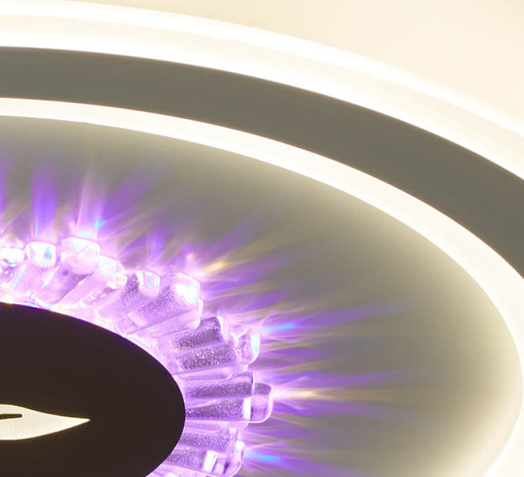 Round Acrylic LED Flush Mount Light