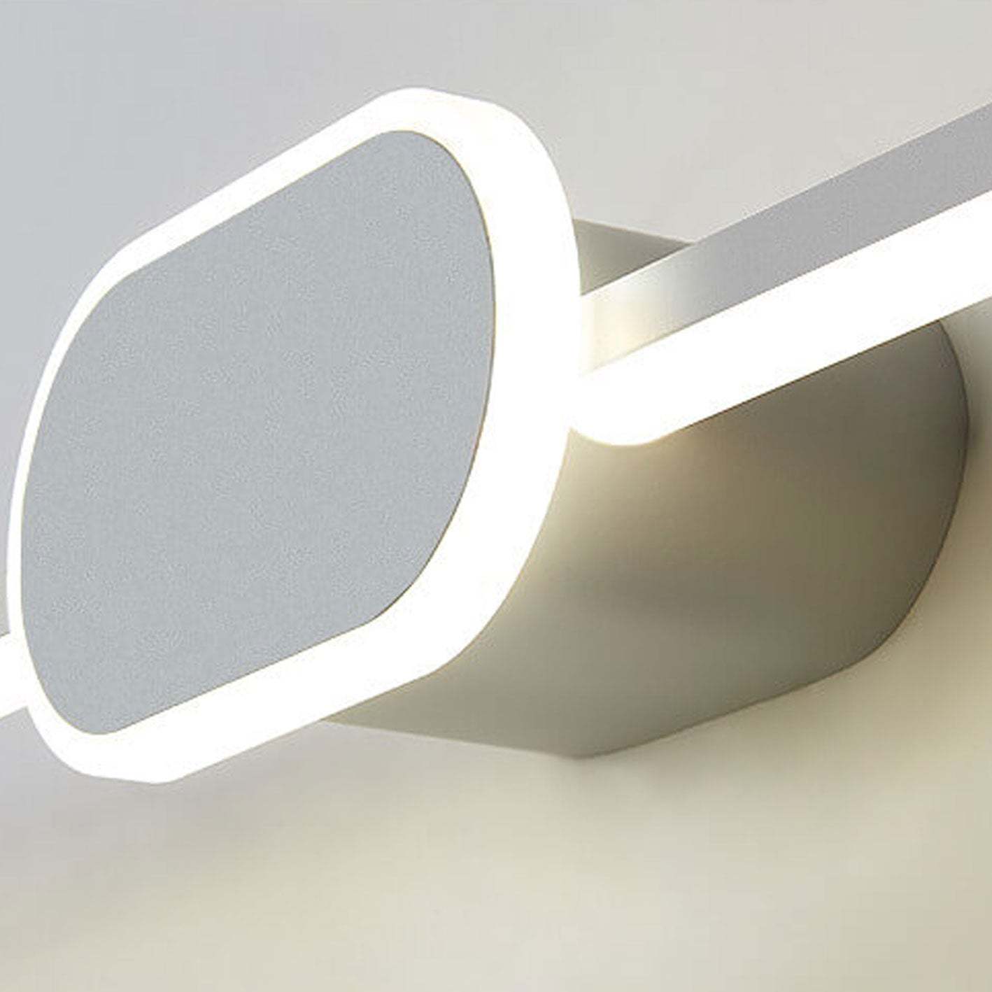 Minimalist Oval Base Vanity LED Sconce